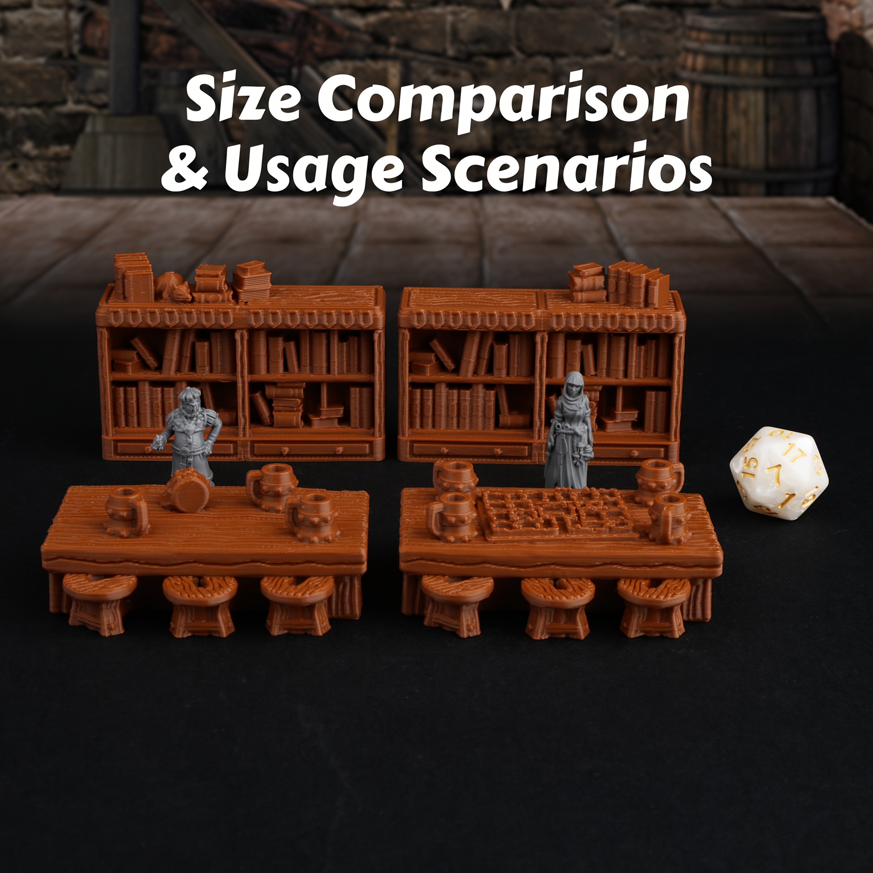Miniature Terrain Set - RPG Furniture Miniature Terrain Set |