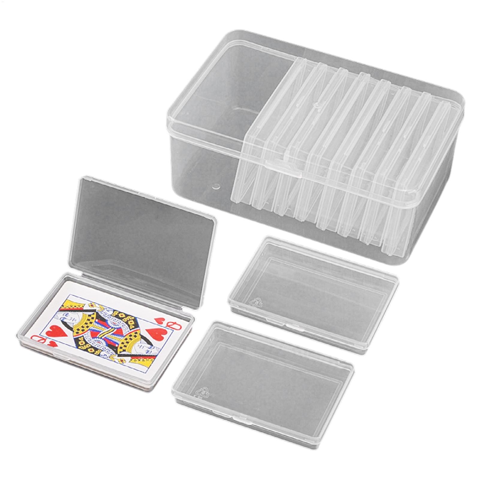 Token Tray Organizer - Playing Card Box Transparent Square Organizer