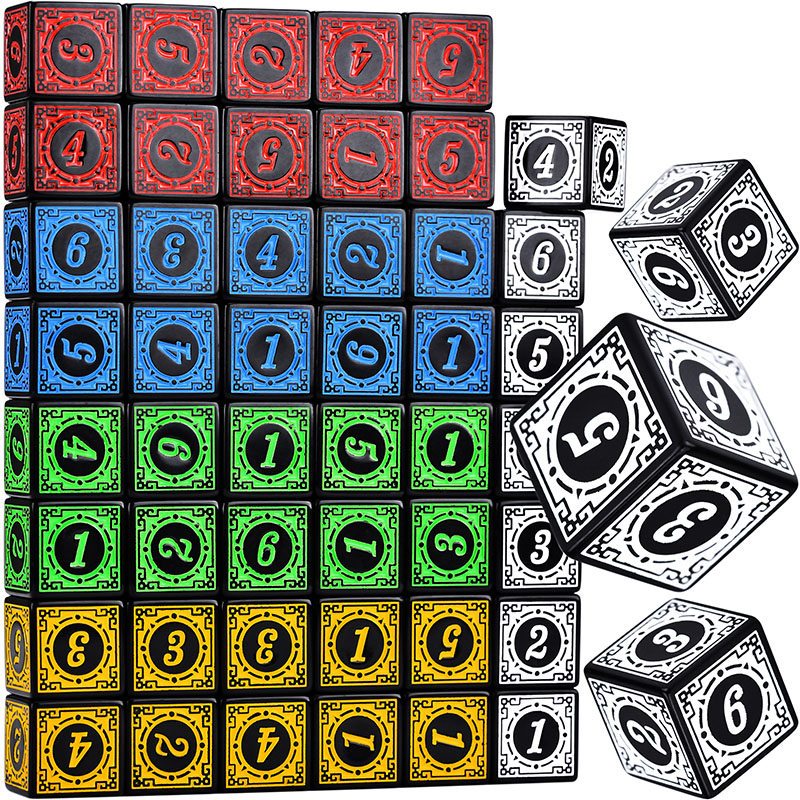 10PCS/Set Acrylic Dice Set D6  - Board Game Dungeons And Dragons recension och pris