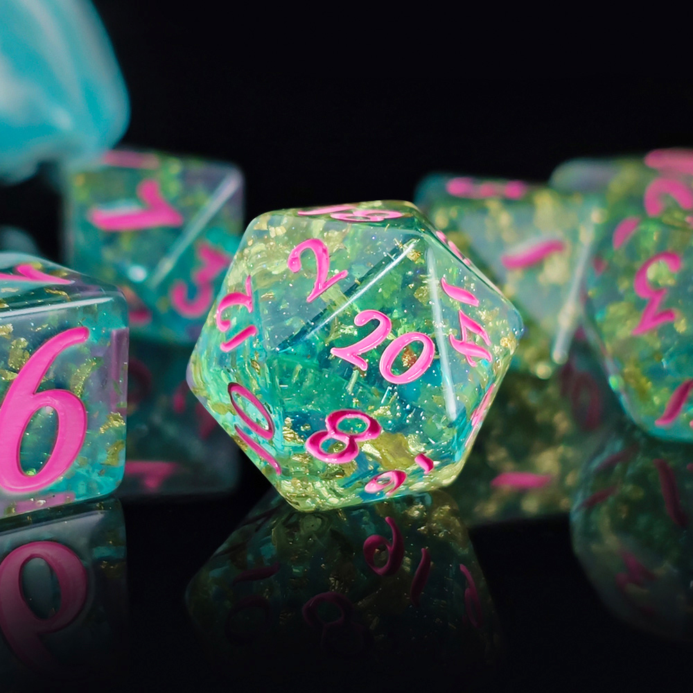 7Pcs/set Shining Foil Inside R - Board Game Dungeons And Dragons recension och pris