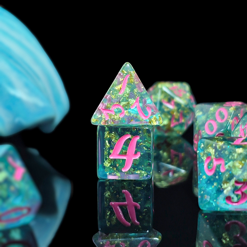 7Pcs/set Shining Foil Inside R - Board Game Dungeons And Dragons recension och pris
