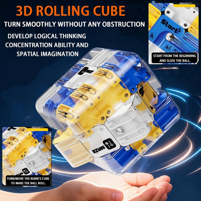 1-5PCS 3D Rolling Ball Maze Cu - Board Game Qwirkle recension och pris