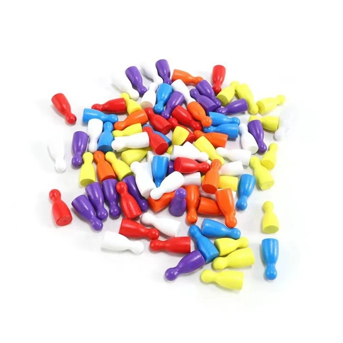 100 Pcs Colorful Wooden Chess  - Board Game Wingspan recension och pris