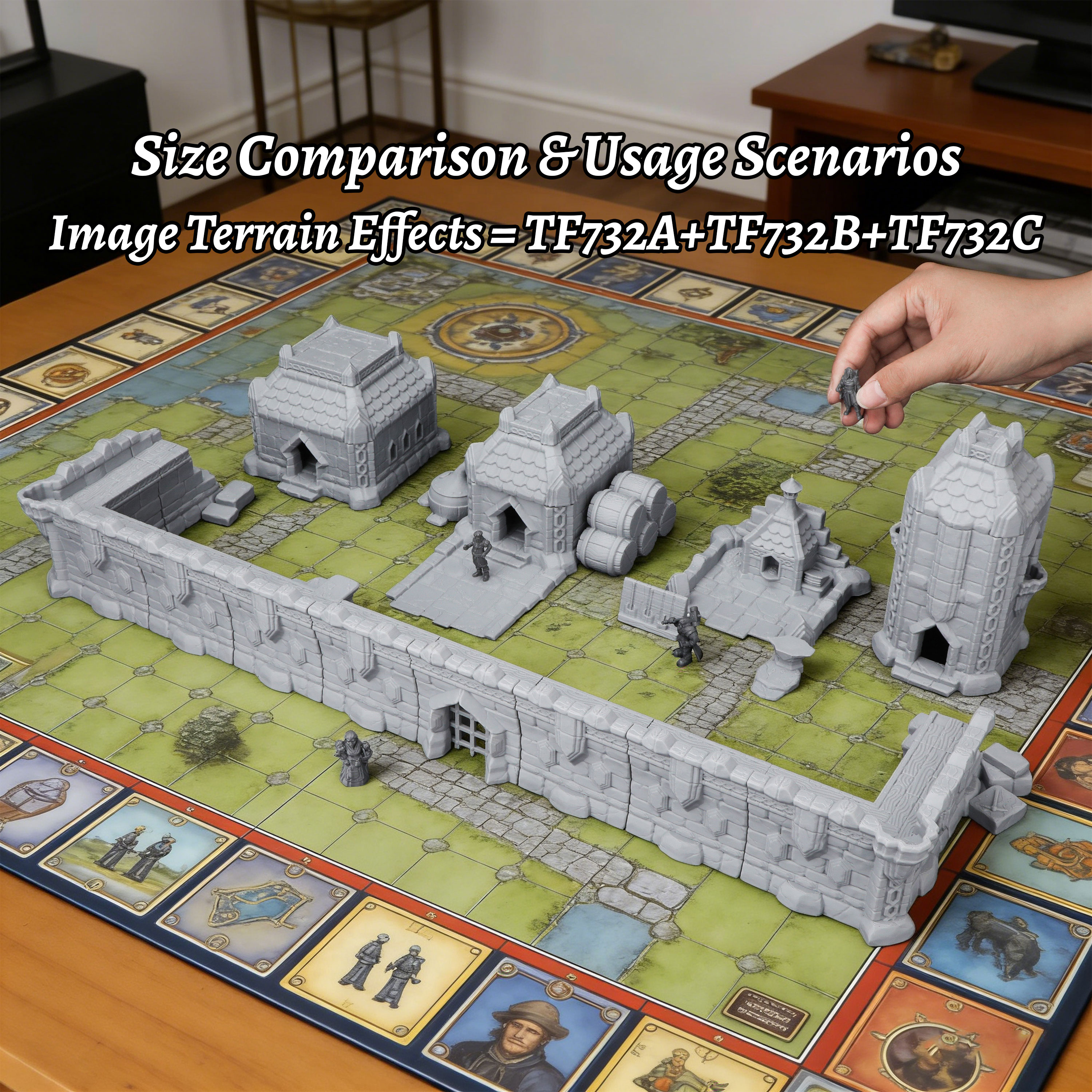 Fantasy Town Terrain Set - Bre - Miniature Terrain Set recension och pris