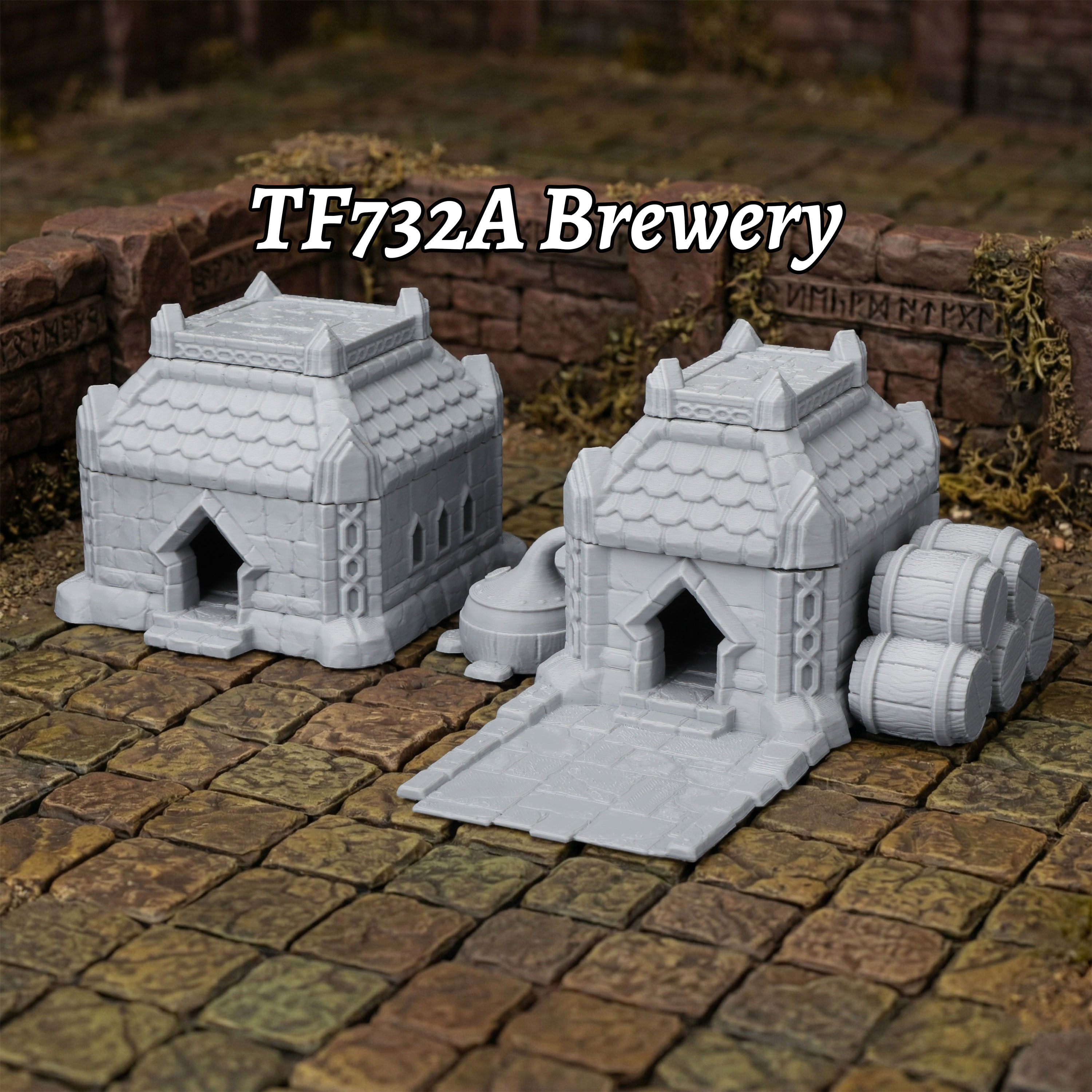 Fantasy Town Terrain Set - Bre - Miniature Terrain Set recension och pris