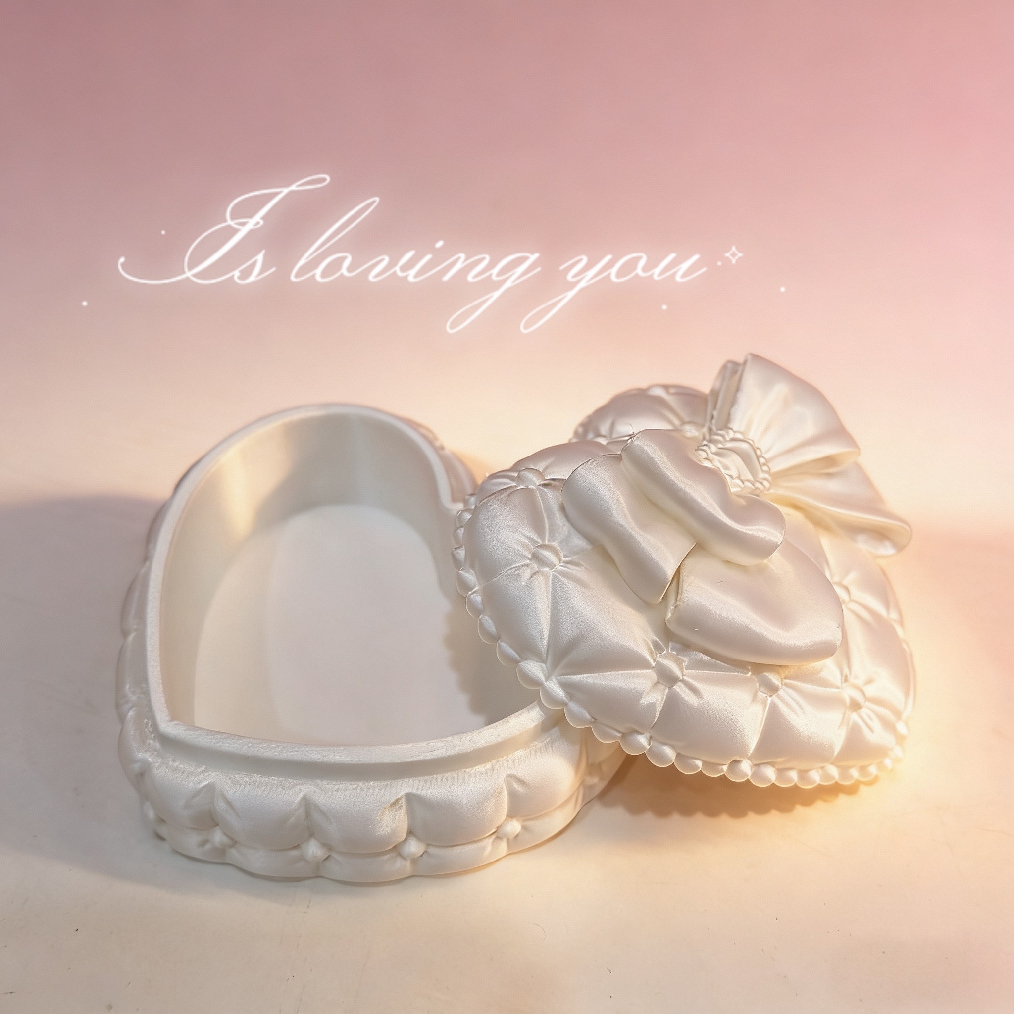 Silk Heart-Shaped Jewelry Box  - Token Tray Organizer recension och pris