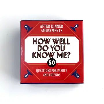 How Well Do You Know Me Card G - Board Game Or Boardgame recension och pris