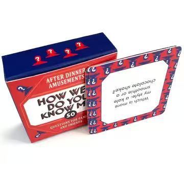 How Well Do You Know Me Card G - Board Game Or Boardgame recension och pris