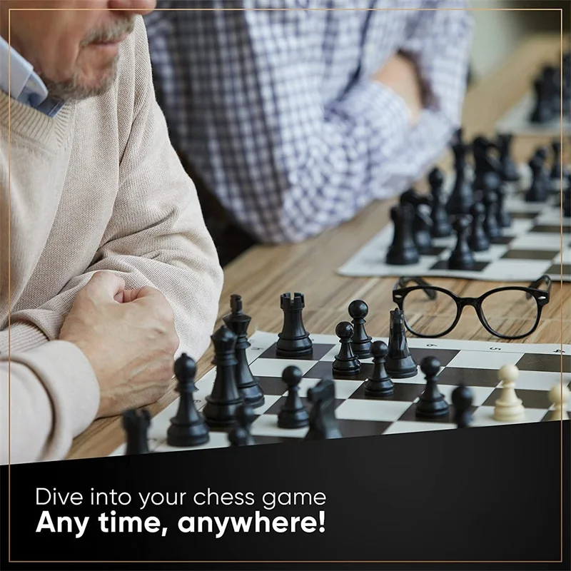 Chessboard PU Leather, 35cm/43 - Board Game Or Boardgame recension och pris