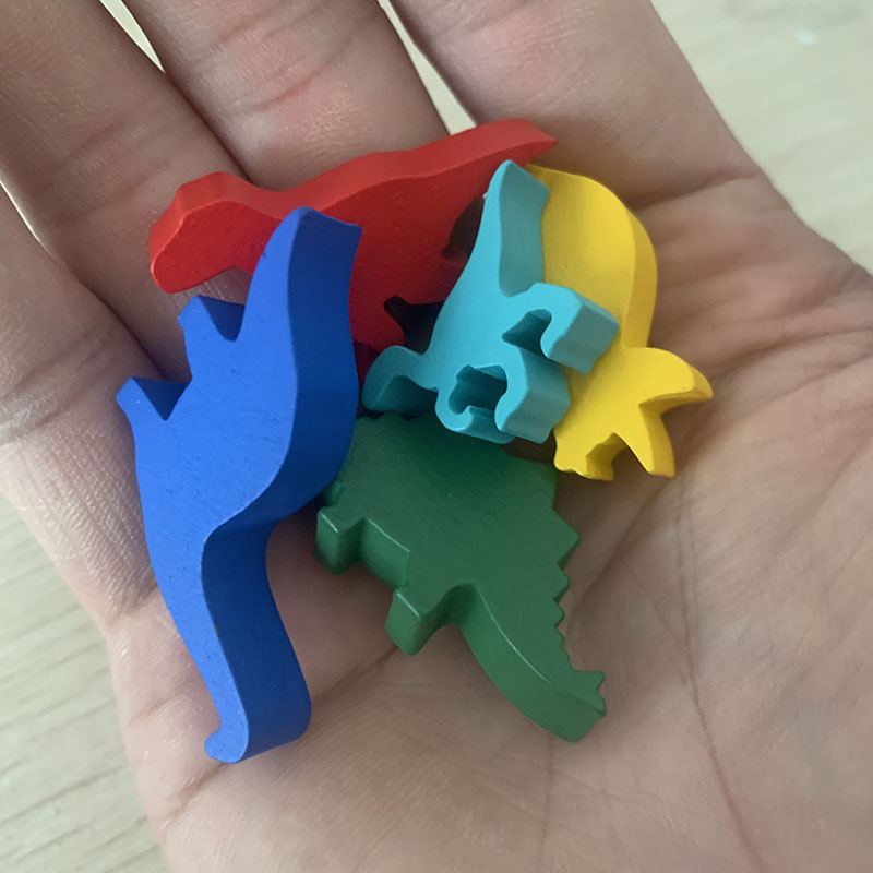 5 Pcs/set Wooden Dinosaur Boar - Board Game Wingspan recension och pris