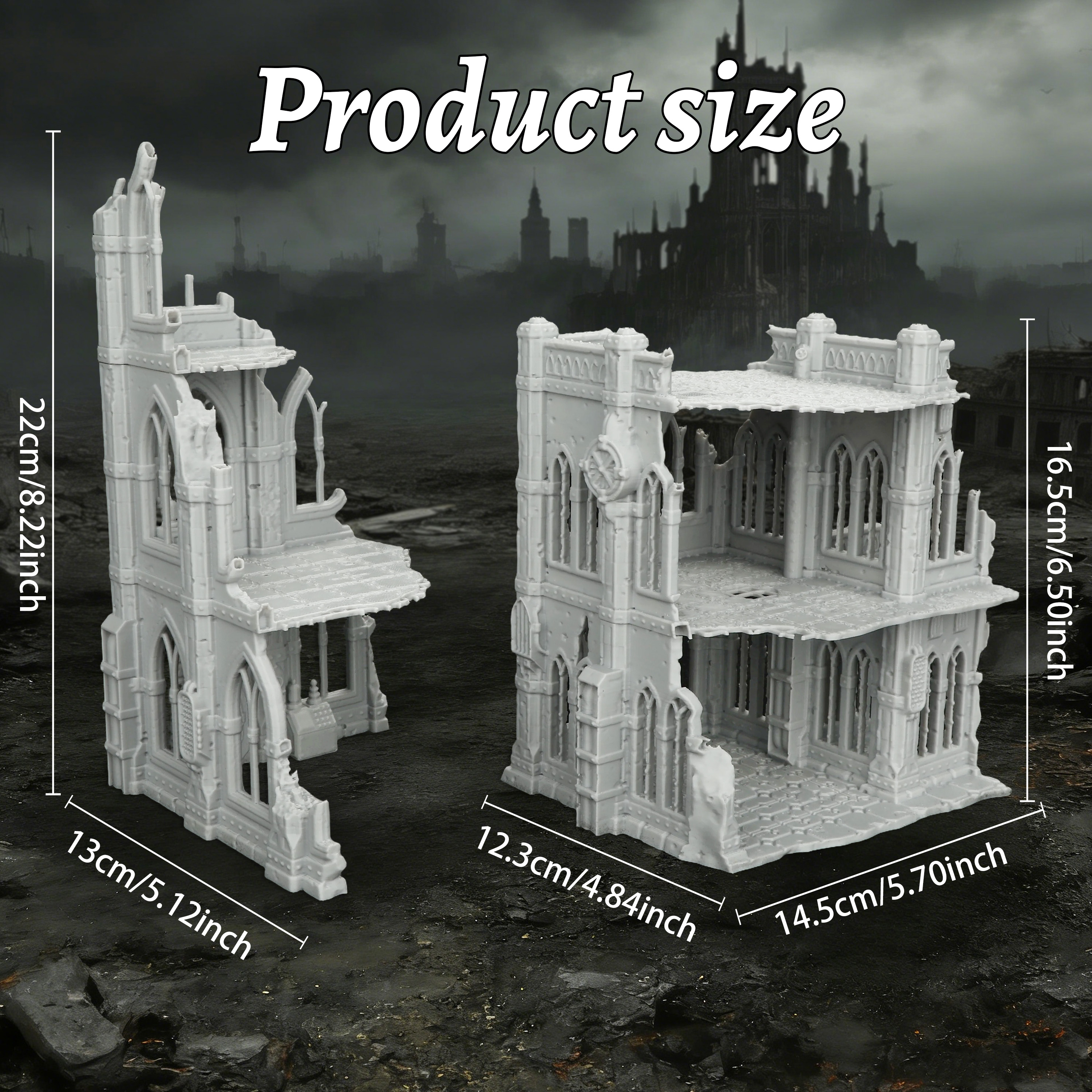 Sci-Fi Ruins Building Miniatur - Miniature Terrain Set recension och pris