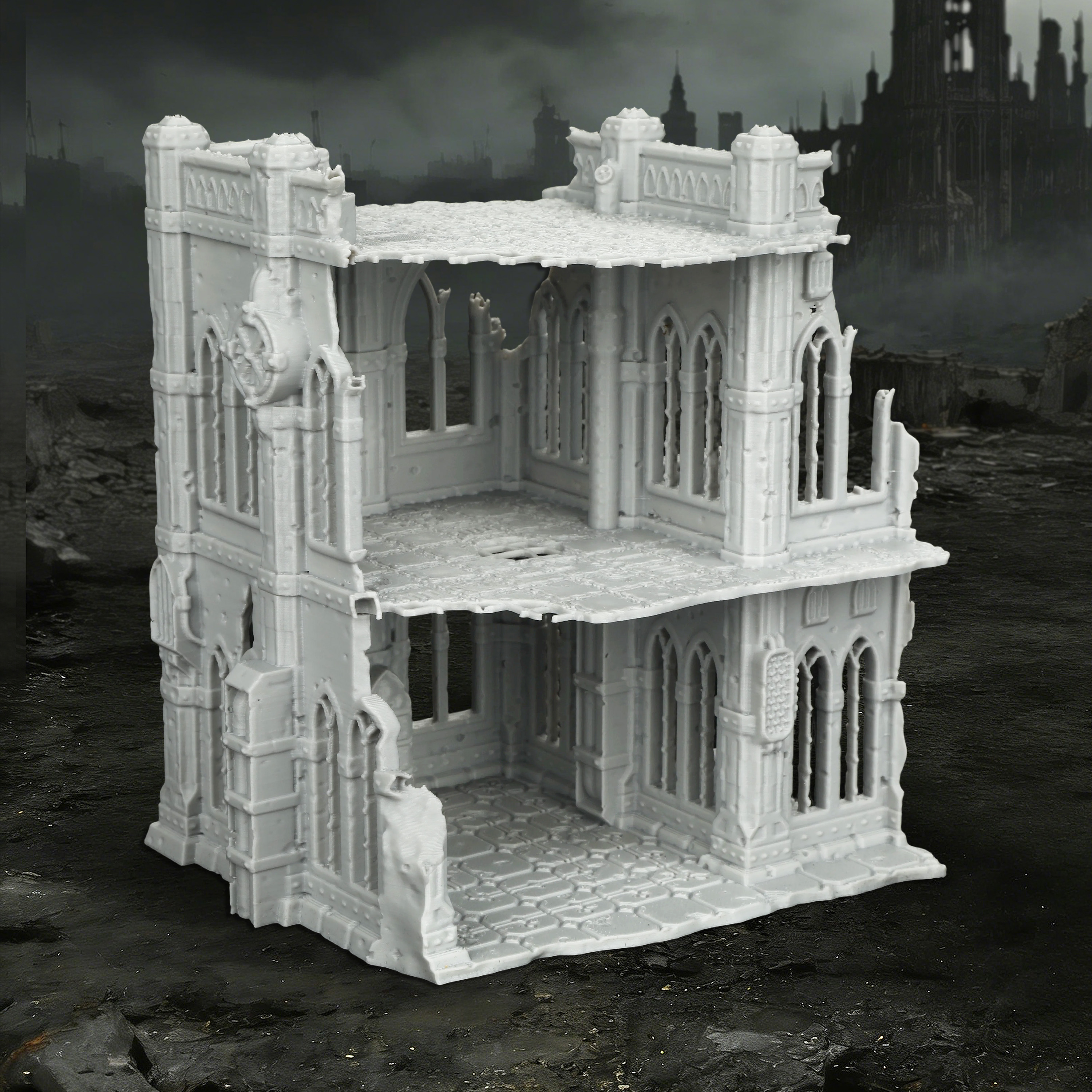 Sci-Fi Ruins Building Miniatur - Miniature Terrain Set recension och pris
