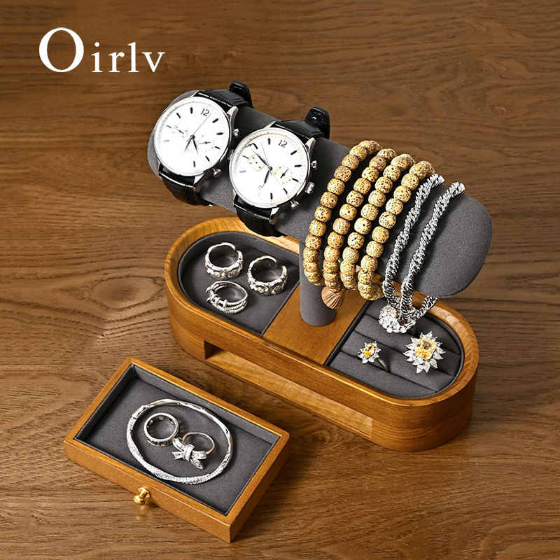 Oirlv Solid Wood Watch Organiz - Token Tray Organizer recension och pris