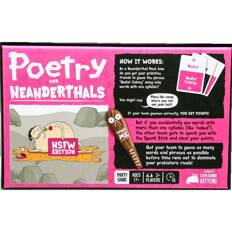 NSFW Edition Poetry for Neande - Board Game Or Boardgame recension och pris