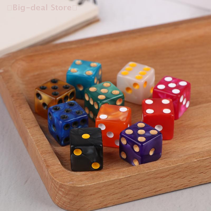 【M】6-Sided Game Dice 16mm Acry - Board Game Or Boardgame recension och pris