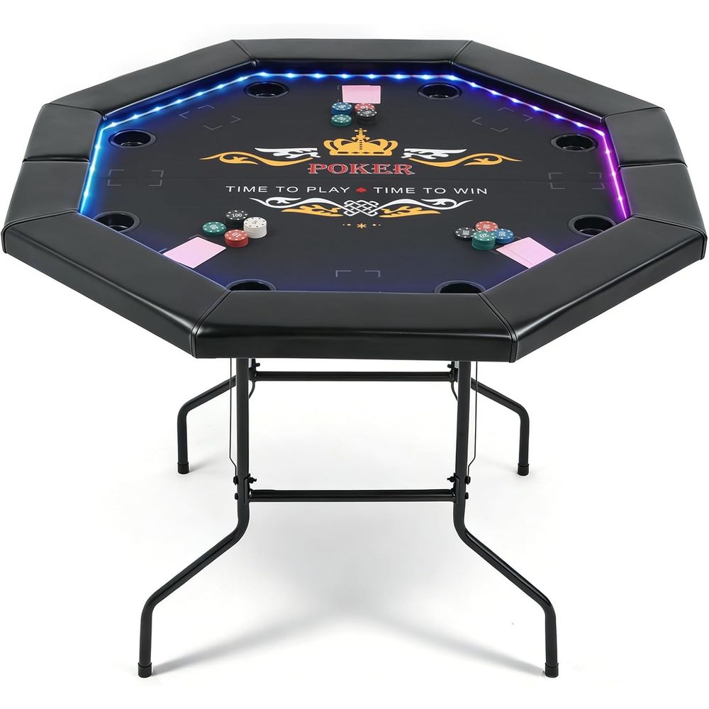 LED Poker Table or 8 Players,  - Board Game Or Boardgame recension och pris