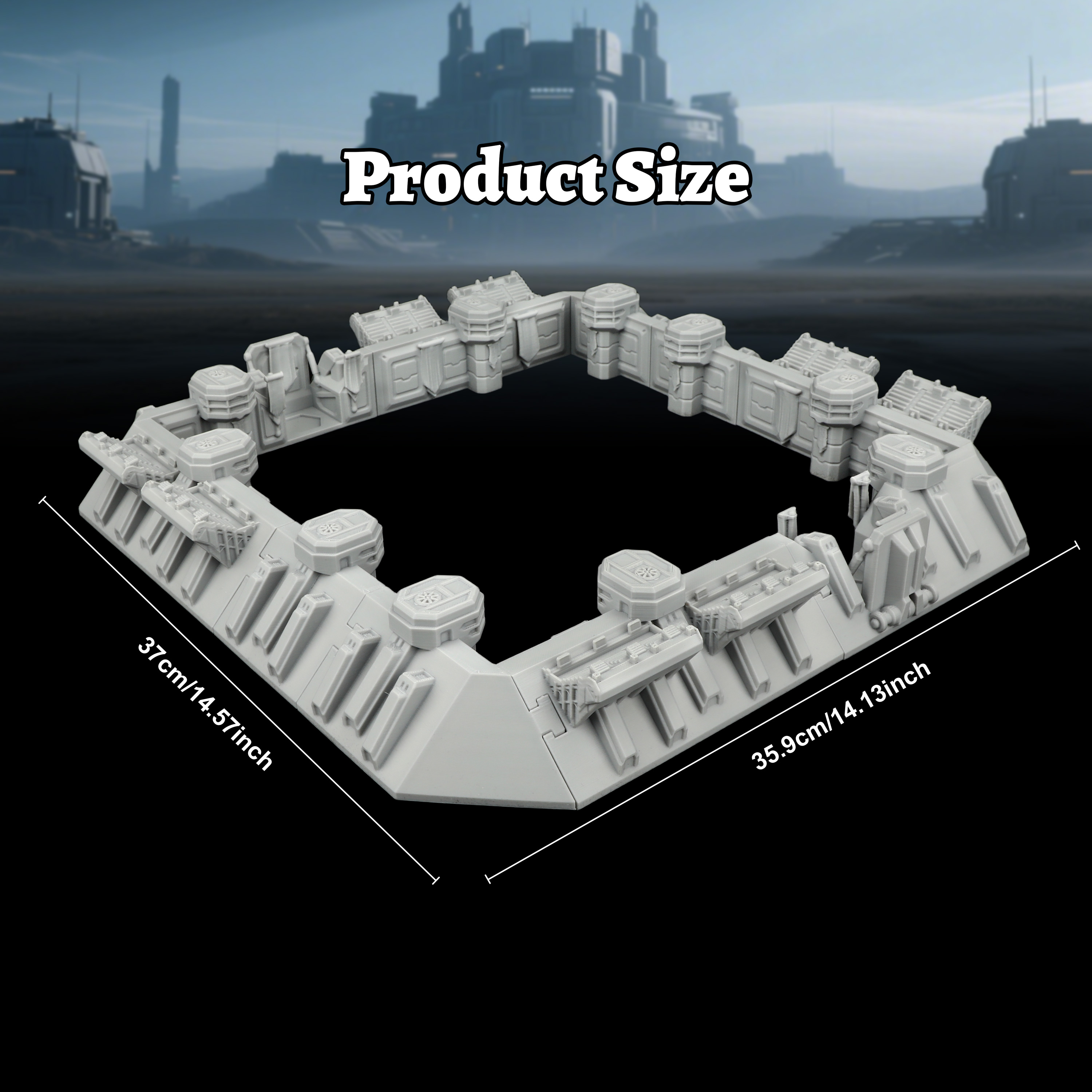 Sci-Fi Arena Terrain Set - Gre - Miniature Terrain Set recension och pris