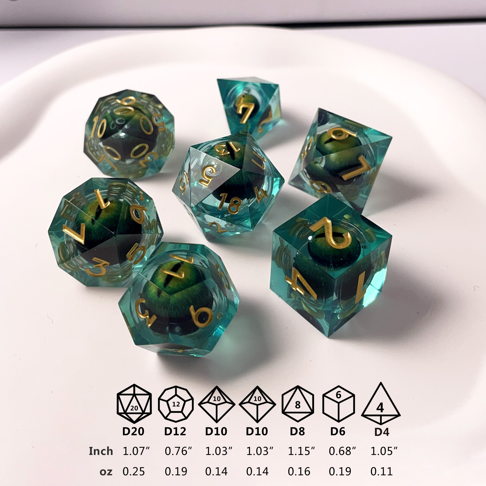 Boardgame 7 Die Polyhedral Cry - Board Game Dungeons And Dragons recension och pris