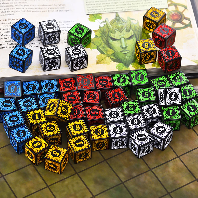 10PCS/Set Acrylic Dice Set D6  - Board Game Dungeons And Dragons recension och pris