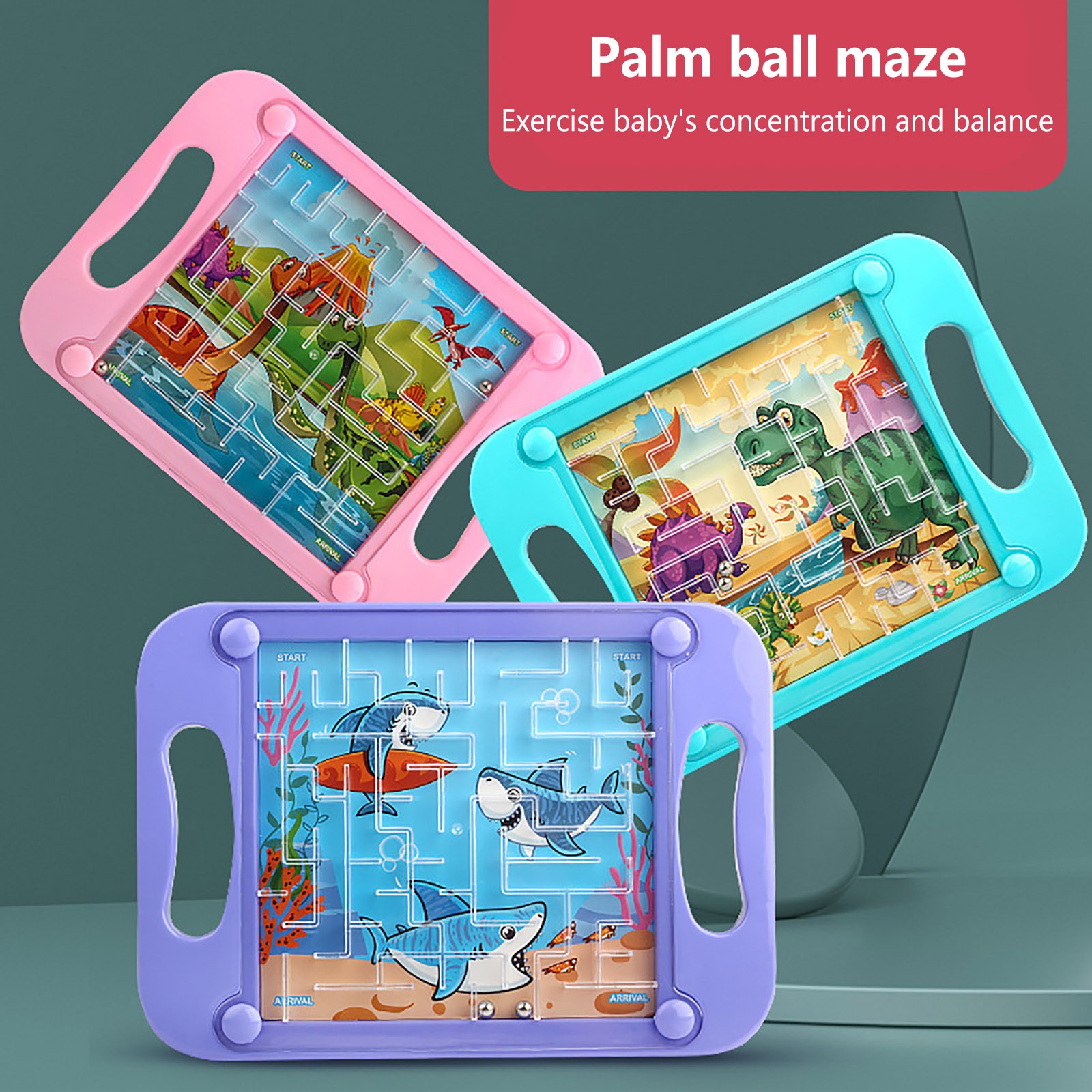3D Maze Ball Kids Balance Grav - Board Game Qwirkle recension och pris
