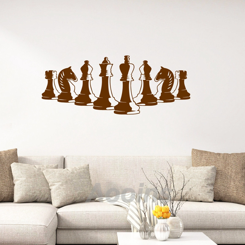 Chess Pieces Wall Decal Bedroo - Board Game Quote recension och pris