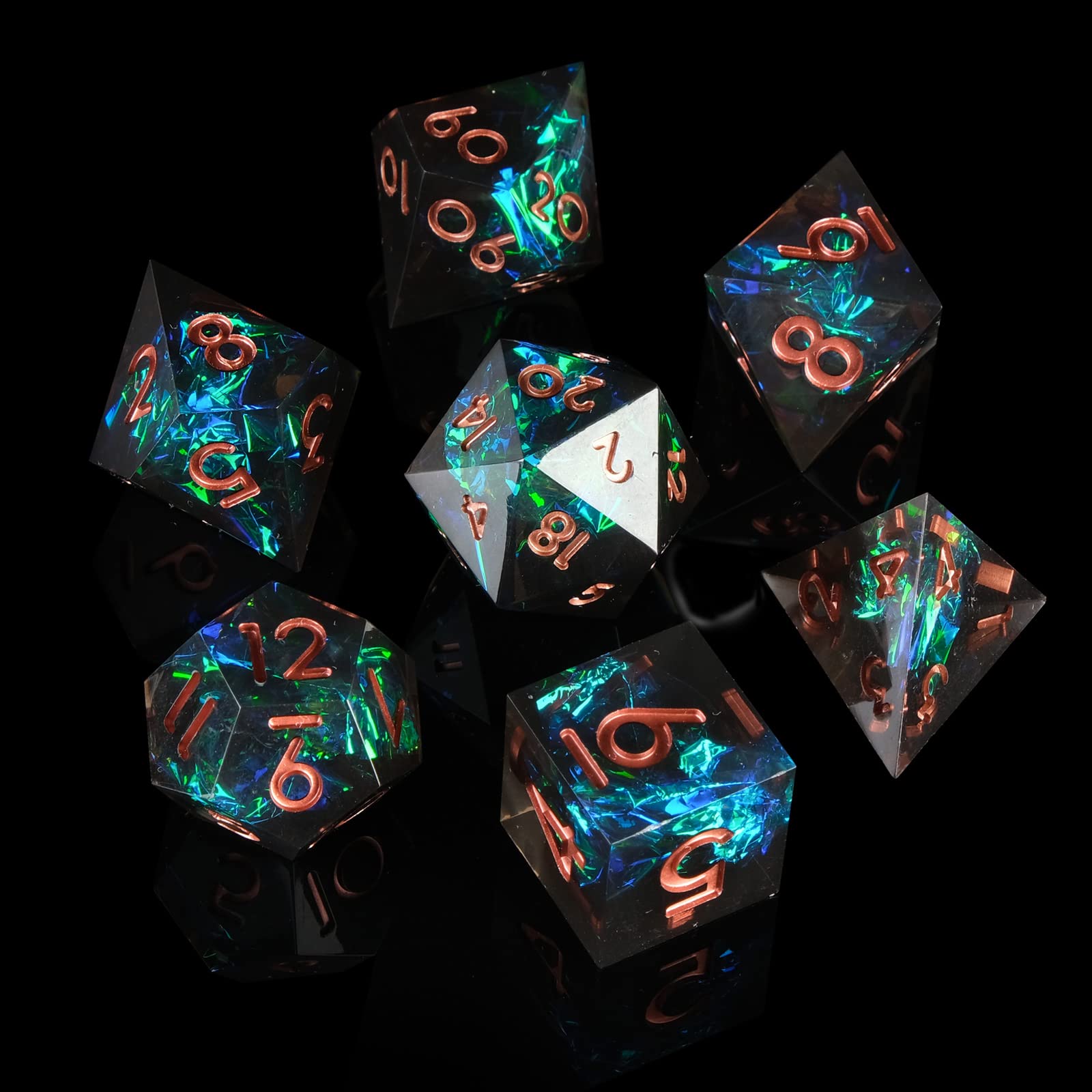 Resin Sharp Edge DND Dice Set  - Board Game Dungeons And Dragons recension och pris