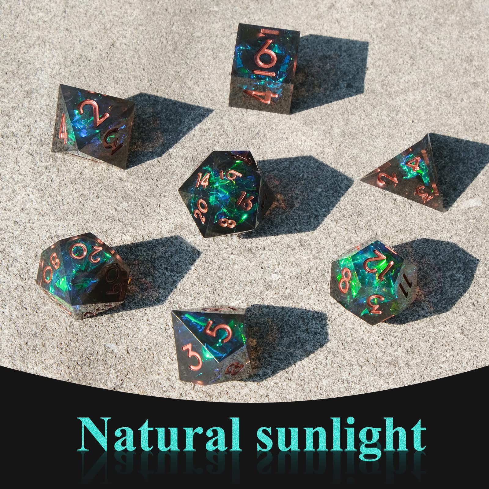 Resin Sharp Edge DND Dice Set  - Board Game Dungeons And Dragons recension och pris