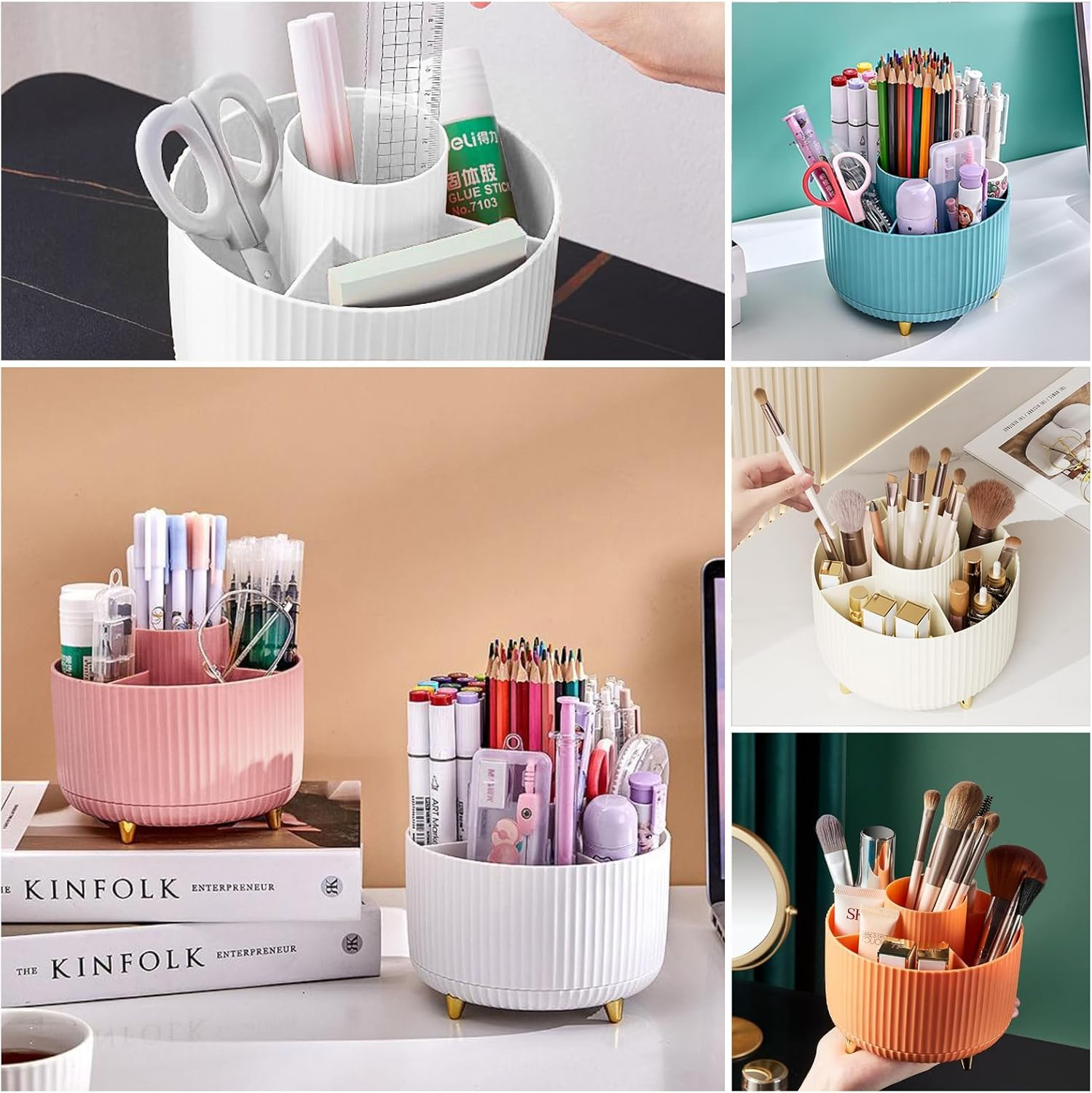 360° Rotating Makeup Tool Stor - Token Tray Organizer recension och pris