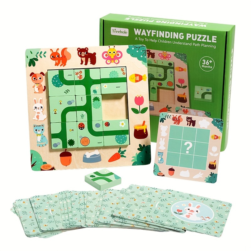 Wooden Finding Route Puzzle Lo - Board Game Qwirkle recension och pris