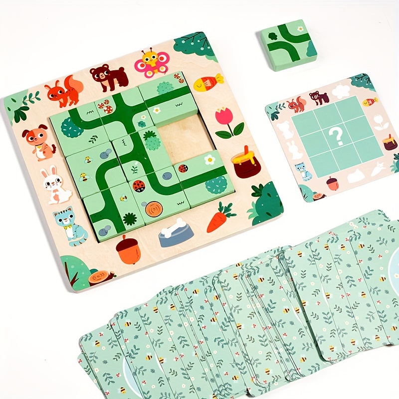 Wooden Finding Route Puzzle Lo - Board Game Qwirkle recension och pris