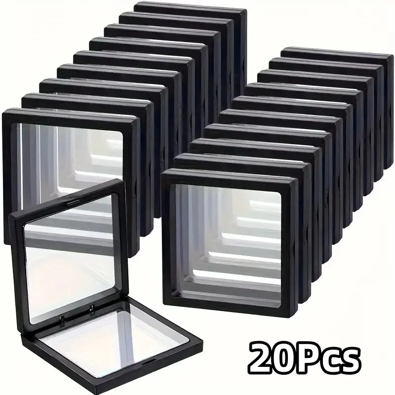 20Pcs Clearview 3D Floating Di - Token Tray Organizer recension och pris