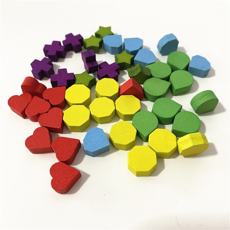 40Pcs 10mm Red Heart Shape Blu - Board Game Wingspan recension och pris